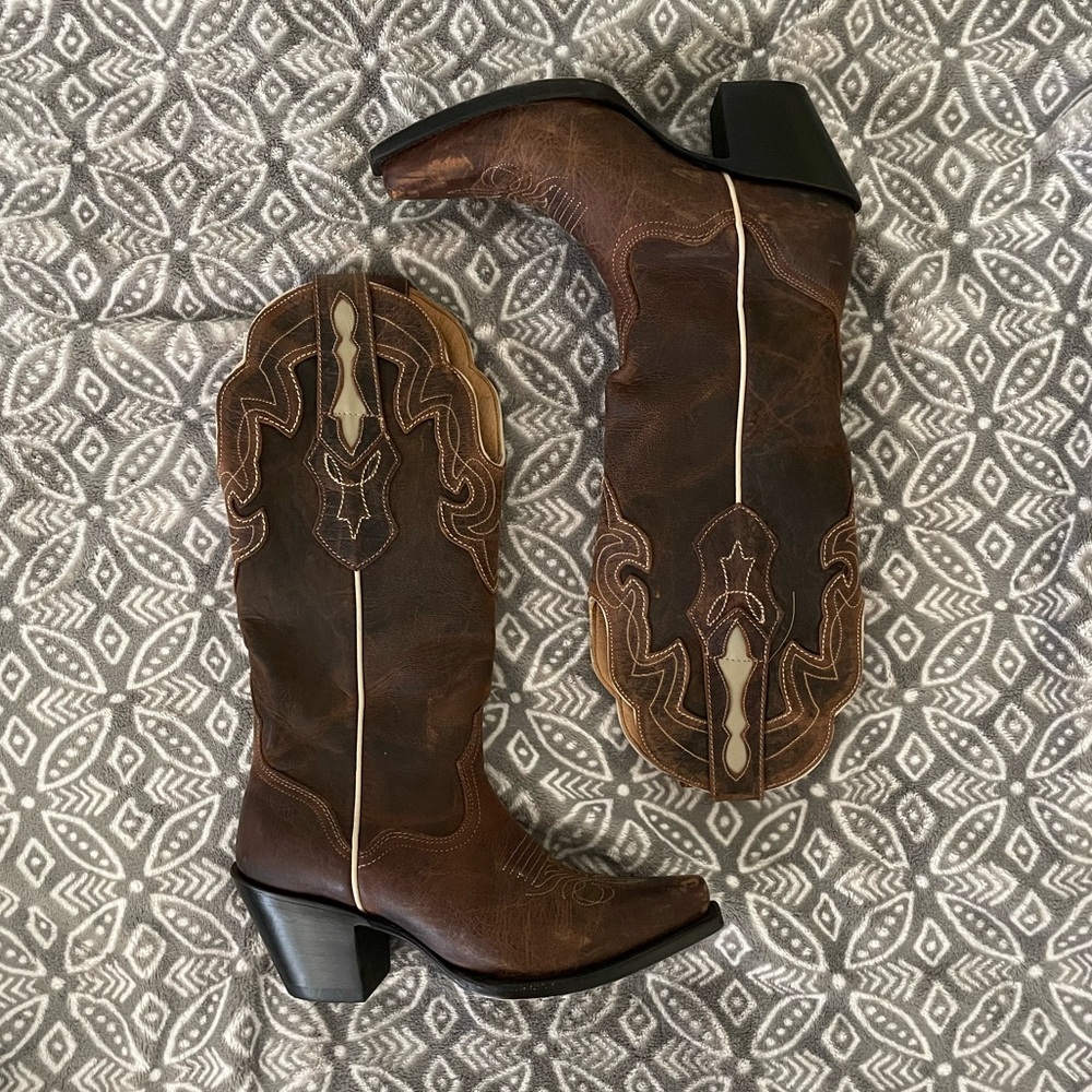 J.B. Dillon Genuine Goat Leather Cowboy Boots